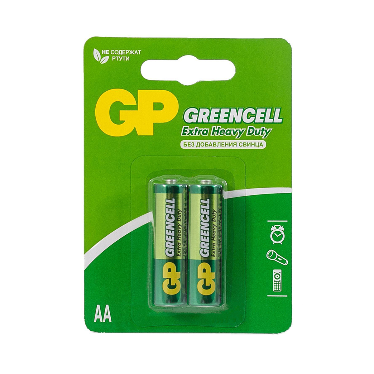 БАТАРЕЙКА GP GREENCELL 15G-2CR2 ТИП АА (2 ШТ. В БЛИСТЕРЕ) (18/72) купить  оптом со склада в Москве: оптовая база поставщика Вертикаль