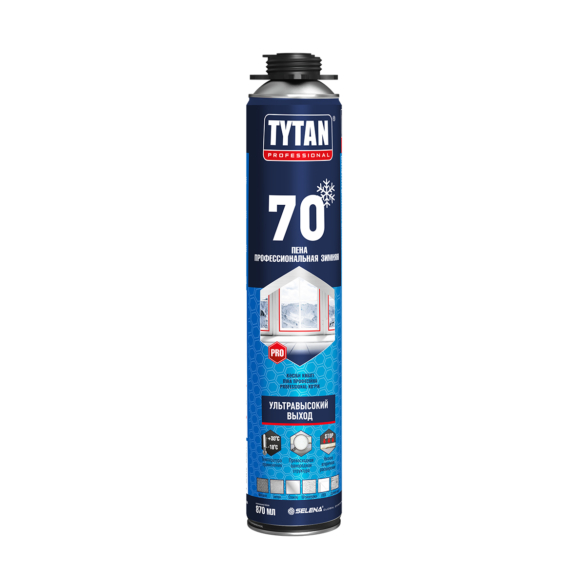 ПЕНА МОНТАЖНАЯ "TYTAN PROFESSIONAL 70" ПРОФИ 870 МЛ ЗИМНЯЯ (12/840)