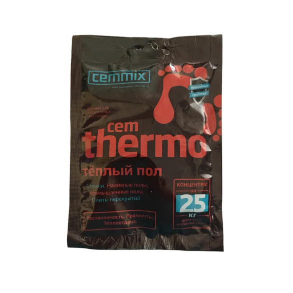 ДОБАВКА "CEMTHERMO" ДЛЯ ТЕПЛЫХ ПОЛОВ 50 МЛ (КОНЦЕНТР. САШЕ) (40) "CEMMIX"