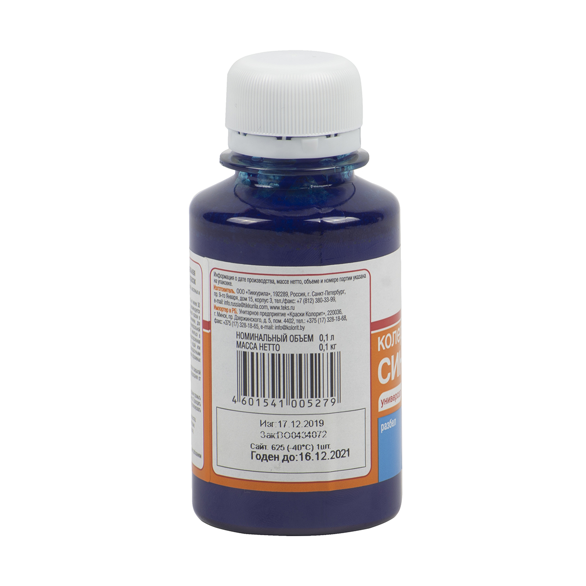 ПАСТА КОЛЕР. УНИВЕРС. № 06 СИНЯЯ 0,1 Л (30) ТЕКС купить оптом со склада в  Москве: оптовая база поставщика Вертикаль