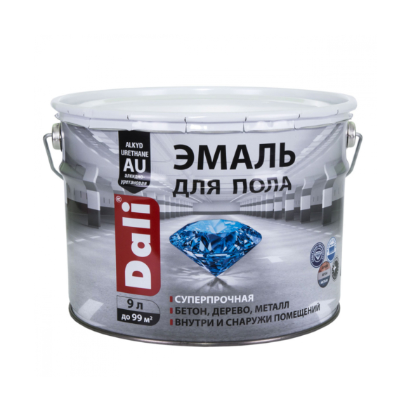 ЭМАЛЬ ДЛЯ ПОЛА АЛКИДНО-УРЕТАН. "DALI" БАЗА C 9 Л (1) "РОГНЕДА"